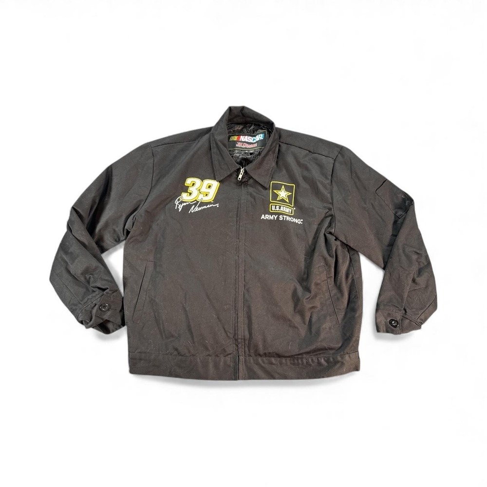 Ryan Newman 39 U.S.‎ Army Jacket Mens XL Black NASCAR Racing JH Design Coat